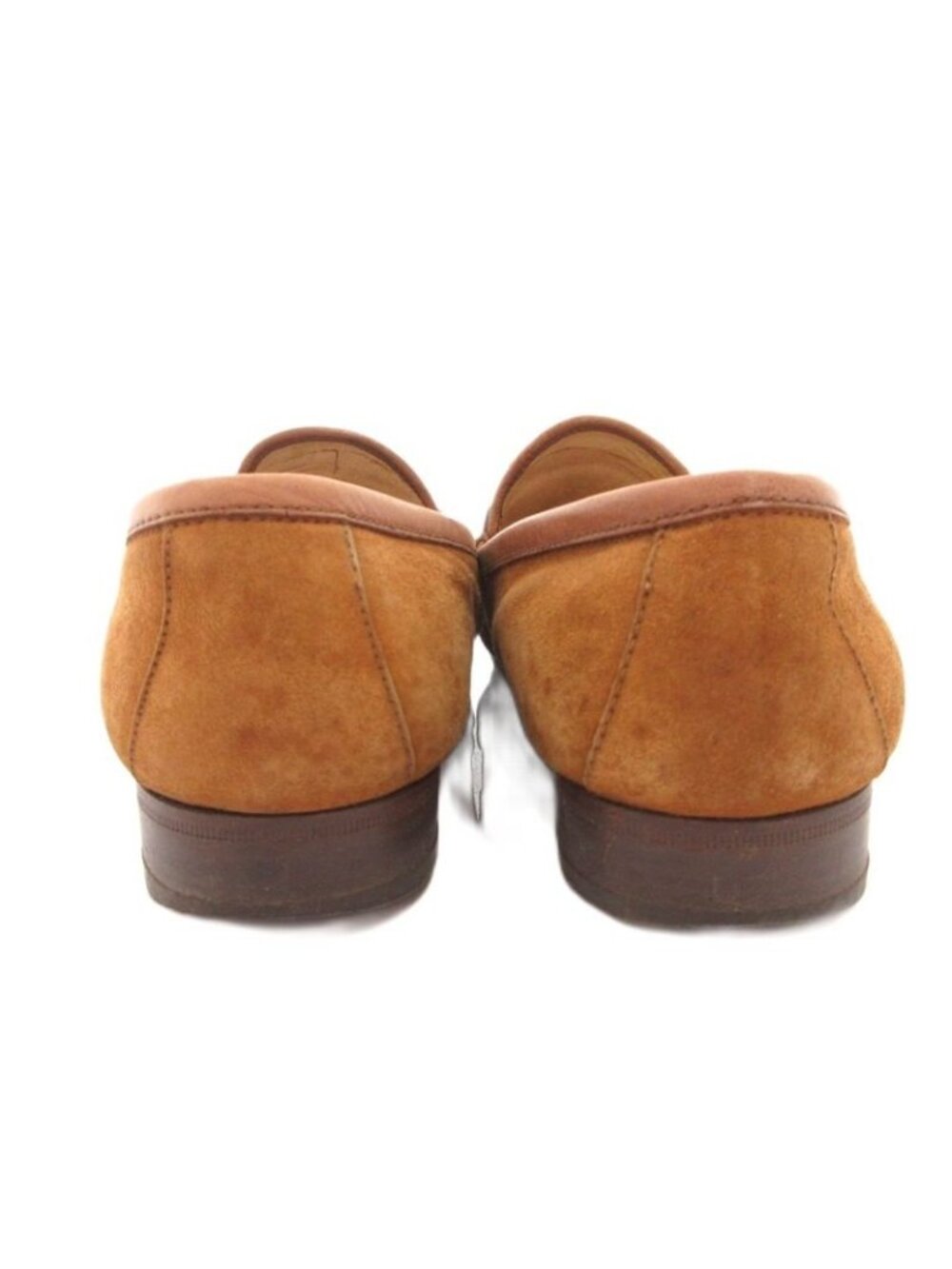 Gucci Horsebit Loafers Suede Gold 36 Brown - Picture 5 of 9